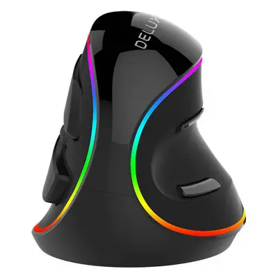 Drátová vertikální myš Delux M618Plus 4000DPI RGB