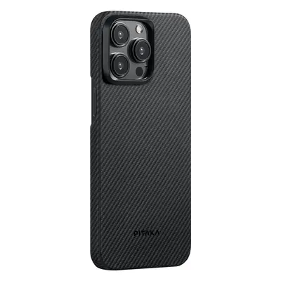 Pitaka MagEZ 4 600D case, black/grey twill - iPhone 15 Pro Max