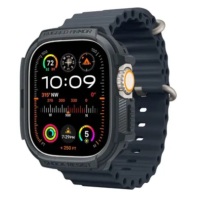 Spigen Rugged Armor, dark gray - Apple Watch Ultra 2/1 49mm