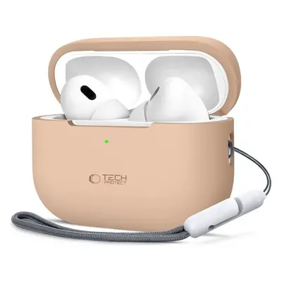 TECH-PROTECT SILICONE APPLE AIRPODS PRO 1 / 2 CAFFE LATTE