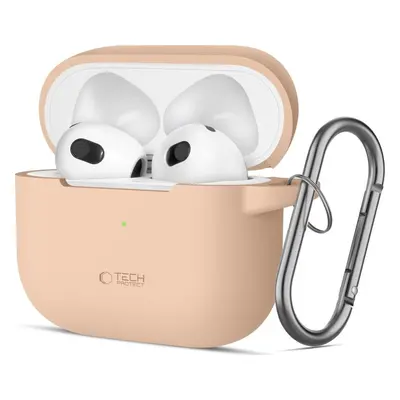 TECH-PROTECT SILICONE HOOK APPLE AIRPODS 3 CAFFE LATTE