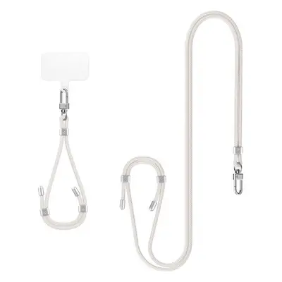 Spigen Universal Set 2 (Cross Body Strap 1P + Wrist Strap 1P + ConTag2 1P), pearl white