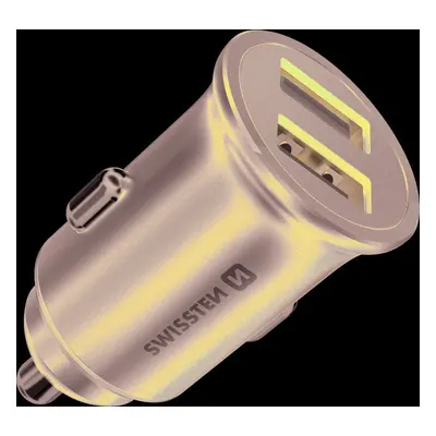 SWISSTEN CL ADAPTÉR 2x USB 4,8A METAL ČERNÝ (ECO BALENÍ)