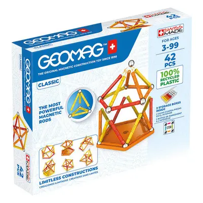 Geomag Classic Recycled magnetické kostky 42 dílků GEO-271