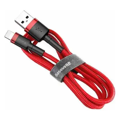 Baseus Cafule USB Lightning kabel 2,4A 0,5m - červený