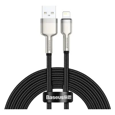 USB kabel pro Lightning Baseus Cafule, 2,4A, 2m (černý)