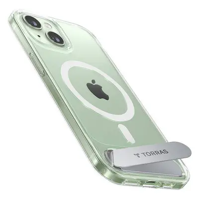 Pouzdro na telefon Torras UPRO Pstand pro iPhone 15 (transparentní