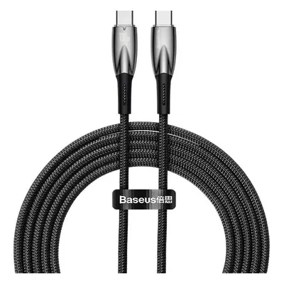 Kabel USB-C pro USB-C Baseus řady Glimmer, 100 W, 2 m (černý)