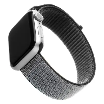 Nylonový řemínek FIXED Nylon Strap pro Apple Watch 38/40/41mm, šedý