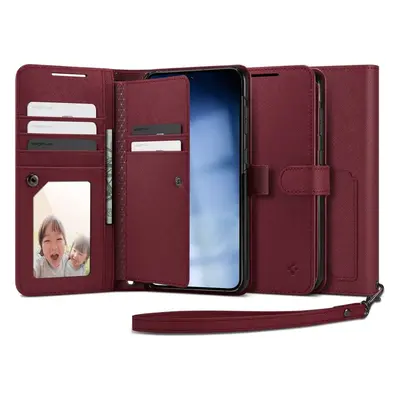 Spigen Wallet S Plus, burgundy - Samsung Galaxy S23+