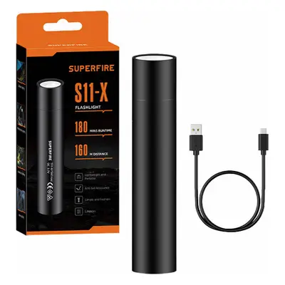 Superfire Mini svítilna Supfire S11-X, 700lm, USB