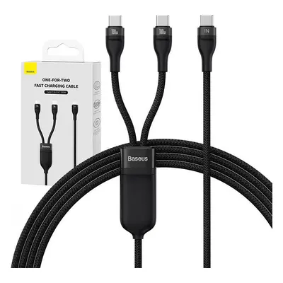 Kabel 2v1 USB Baseus Flash Series USB-C do USB-C 100W, 1,5 m (černý)