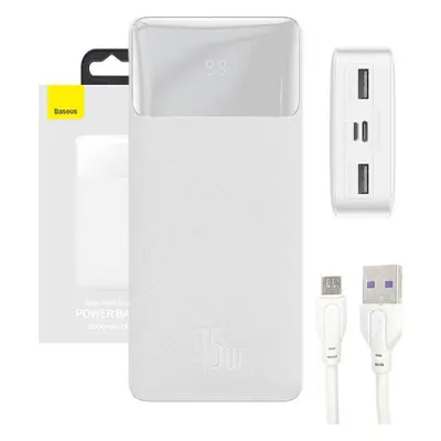 Powerbanka Baseus Bipow 20000mAh, 15W (bílá)