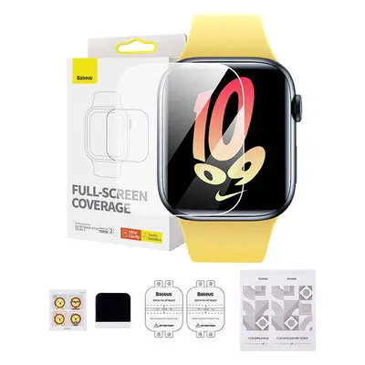 Baseus 40mm ochranná fólie pro hodinky Apple Watch 4/5/6/SE/SE 2, čirá