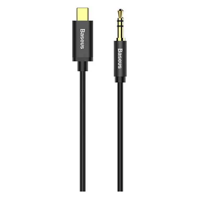 Baseus Yiven Audio kabel USB-C na mini jack 3,5 mm, 1,2 m - černý