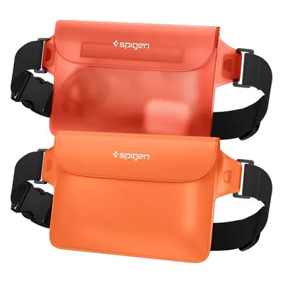 SPIGEN A620 UNIVERZÁLNÍ VODĚODOLNÉ POUZDRO NA PAS (LEDVINKA) WAIST BAG 2-PACK SUNSET ORANGE