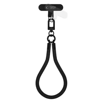 Šňůrka / Popruh na telefon TECH-PROTECT C3S ROPE WRIST STRAP BLACK/BLACK