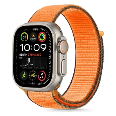 TECH-PROTECT ŘEMÍNEK NYLON APPLE WATCH 6 / 7 / 8 / 9 / 10 / SE (40 / 41 / 42 MM) KUMQUAT