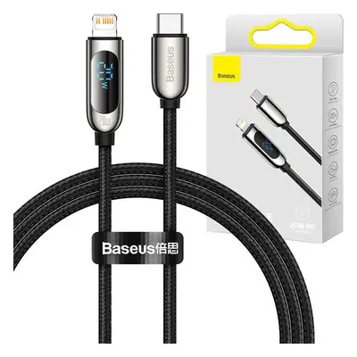 Kabel USB-C pro Lightning Baseus Display, PD, 20W, 1m (černý)