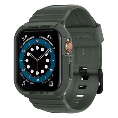 Spigen Rugged Armor Pro, green - Apple Watch 45mm/44mm