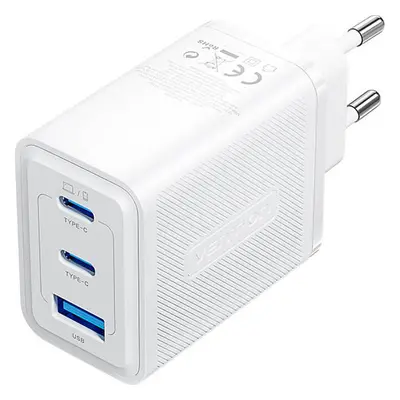 Vention Nástěnná nabíječka, Vention, FERW0-EU, 2xUSB-C, USB-A, 65W/65W/30W, GaN (bílá)