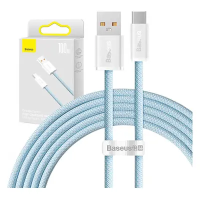 Kabel USB na USB-C Baseus řady Dynamic, 100 W, 2 m (modrý)