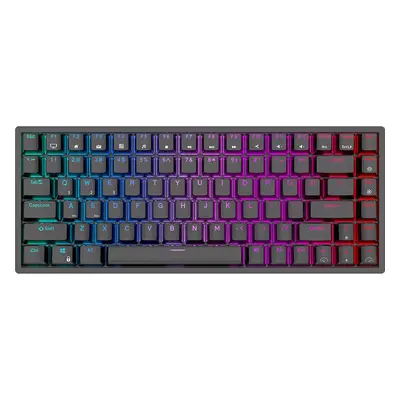 Bezdrátová mechanická klávesnice Royal Kludge RK84 RGB, hnědé spínače (černá)