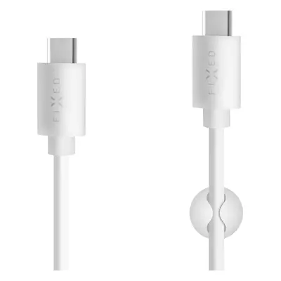 Dlouhý datový a nabíjecí kabel FIXED s konektory USB-C/USB-C a podporou PD, USB 2.0, 2 metry, 60