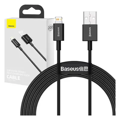 Baseus cable Superior USB - Lightning 2,0 m 2,4A black