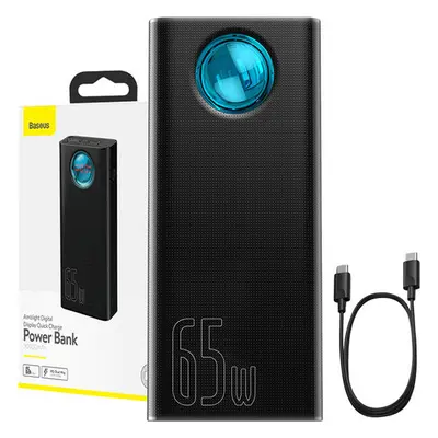 Powerbanka Baseus Amblight 30000mAh, 4xUSB, USB-C, 65W (černá)