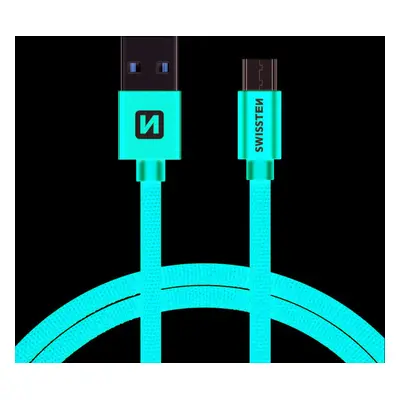 DATOVÝ KABEL SWISSTEN TEXTILE USB / MICRO USB 1,2 M ČERVENÝ