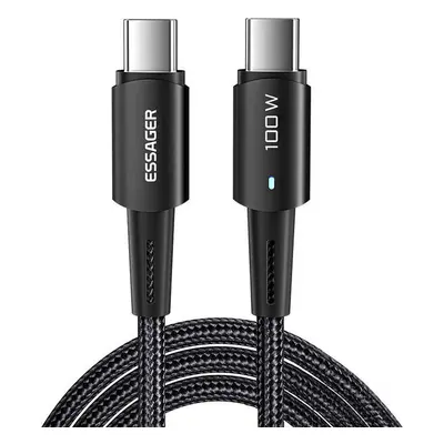 Kabel USB-C na USB-C 100W Essager 1 m (černý)