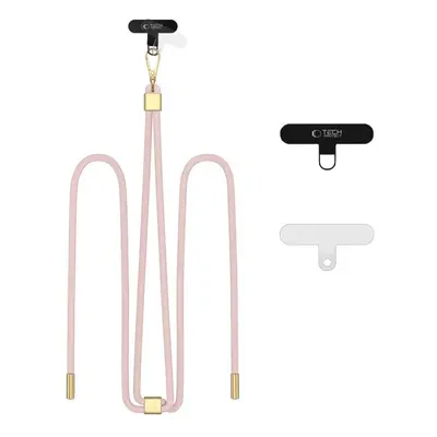 TECH-PROTECT C2S ROPE CROSSBODY STRAP BABY PINK/GOLD