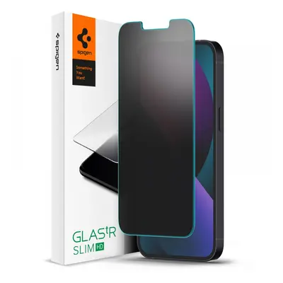 Tvrzené sklo SPIGEN GLAS.TR SLIM IPHONE 13 / 13 PRO / 14 / 16E PRIVACY