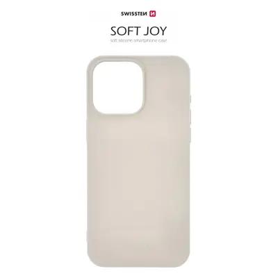 POUZDRO SWISSTEN SOFT JOY PRO APPLE IPHONE 15 PRO MAX KAMENNĚ ŠEDÉ