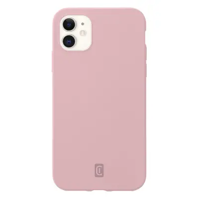 Ochranný silikonový kryt Cellularline Sensation pro Apple iPhone 12 mini, starorůžový