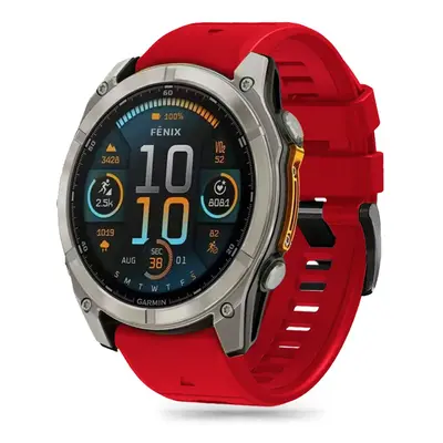 TECH-PROTECT SILICONE LINE GARMIN FENIX 5X / 5X PLUS / 6X / 6X PRO / 7X / 8 (51 MM) RED