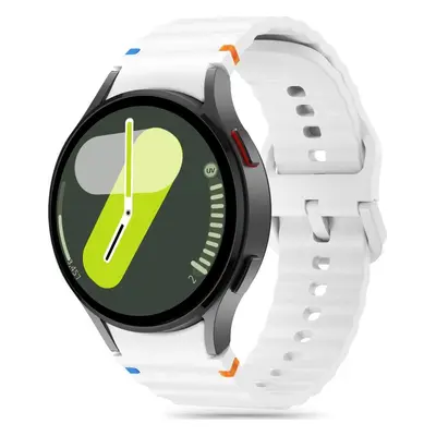 TECH-PROTECT řemínek SILICONE SPORT SAMSUNG GALAXY WATCH 4 / 5 / 5 PRO / 6 / 7 / FE WHITE