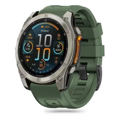 TECH-PROTECT SILICONE GARMIN FENIX 5 / 6 / 6 PRO / 7 / 8 (47 MM) / E ARMY GREEN