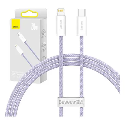 Kabel USB-C pro Lightning Baseus řady Dynamic 2, 20 W, 1 m (fialový)