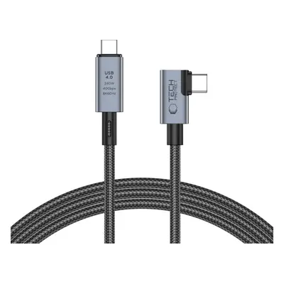 TECH-PROTECT ULTRABOOST MAX ”L” USB 4.0 8K 40GBPS TYPE-C CABLE PD240W 150CM GREY