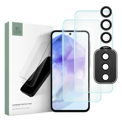 Tvrzené sklo TECH-PROTECT SUPREME SET GALAXY A55 5G CLEAR