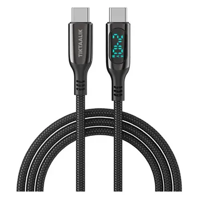 Kabel USB-C na USB-C TIKTAALIK PD 240W, 1,5 m (černý)