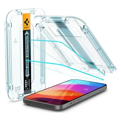 Spigen Glass tR EZ Fit 2 Pack, transparency - iPhone 16/15 Plus