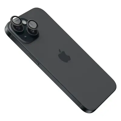 Ochranná skla čoček fotoaparátů FIXED Camera Glass pro Apple iPhone 15/15 Plus, space gray