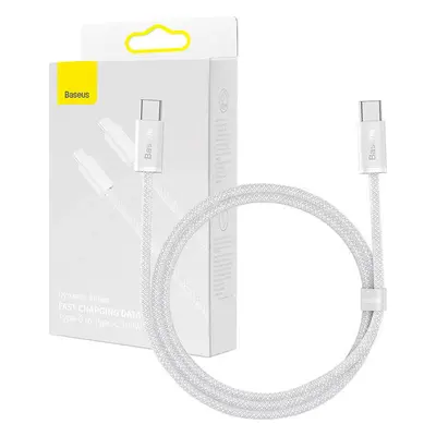 Baseus Kabel USB-C na USB-C Baseus, 100 W, 1 m (bílý)