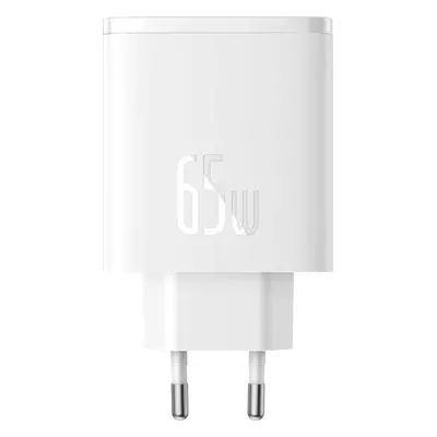 Nástěnná nabíječka Baseus OS-Cube Pro 2xUSB-C + USB, 65W (bílá)