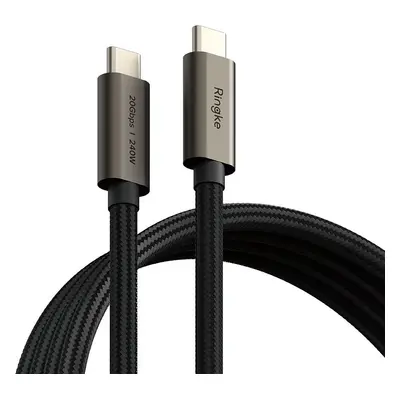 RINGKE USB 3.2 GEN 2X2 TYPE-C CABLE PD240W 100CM BLACK