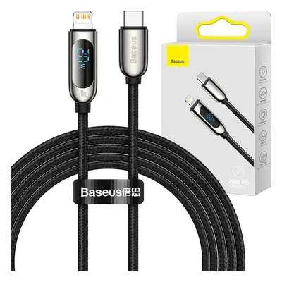 Kabel USB-C pro Lightning Baseus Display, PD, 20 W, 2 m (černý)