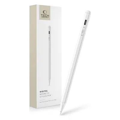 Tech-Protect Dotykové pero digital magnetic stylus pen iPad - white